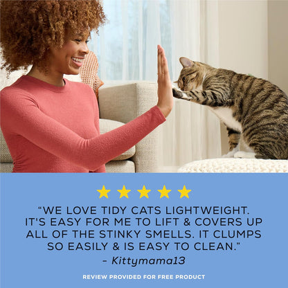 Lightweight 4-In-1 Strength Clumping Cat Litter