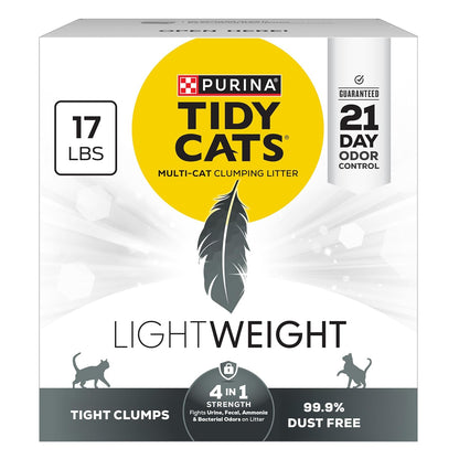 Lightweight 4-In-1 Strength Clumping Cat Litter