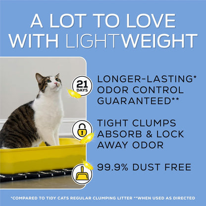 Lightweight 4-In-1 Strength Clumping Cat Litter